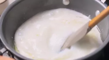 Leftover biscuit halwa served warm with toasted nuts 2